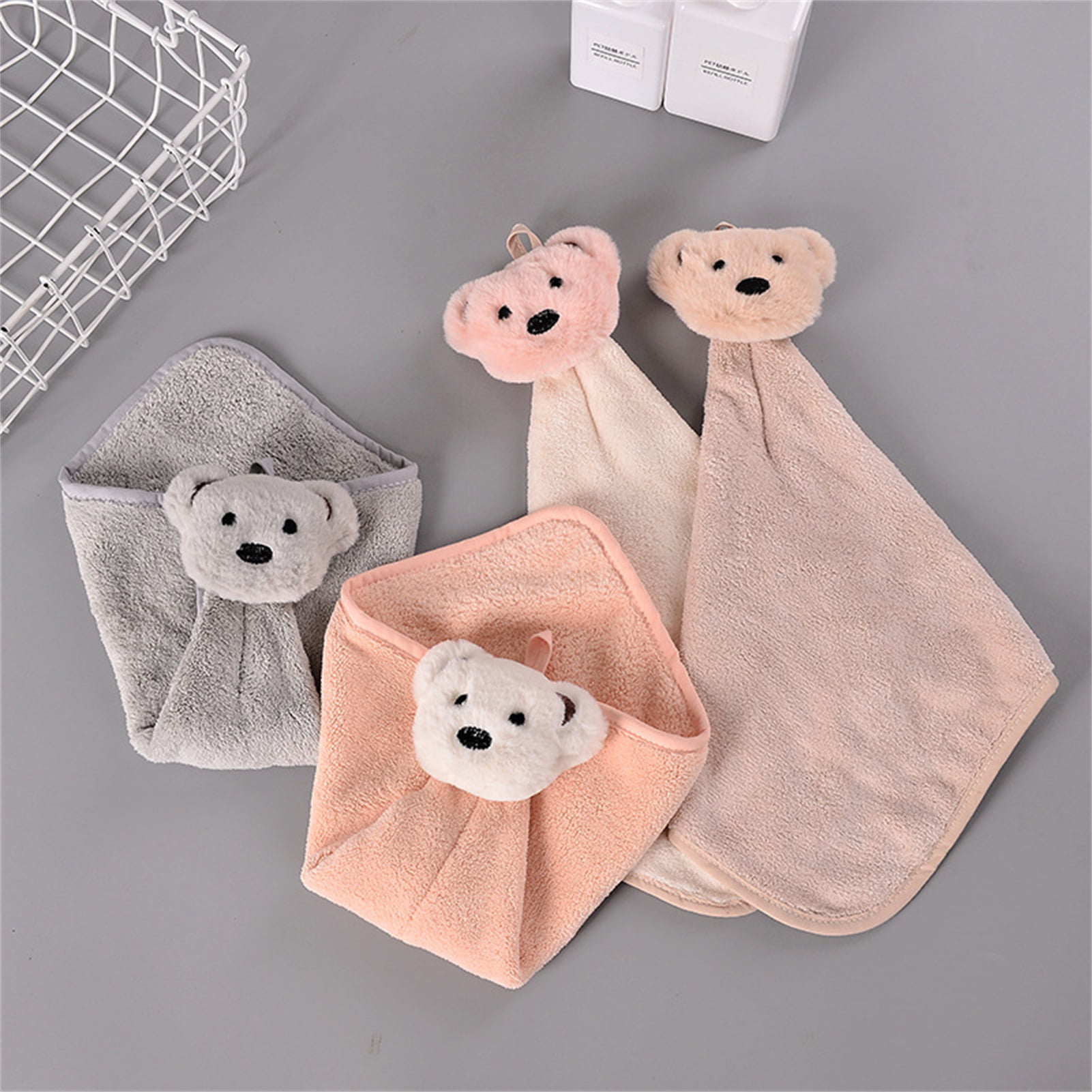 Bear - naked - cabin - lake house - Hand Towel - Bathroom - Embroidered  towel - Bathroom Hand Towel - funny bathroom - bathroom Towel 