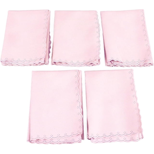 ZOUSSIQI Musical Instrument Cleaning Cloth, Microfiber Musical Instruments Polishing Cloth for Guitar Bass Violin Piano Clarinet Trumpet Sax Universal(Pink) CA919-60434