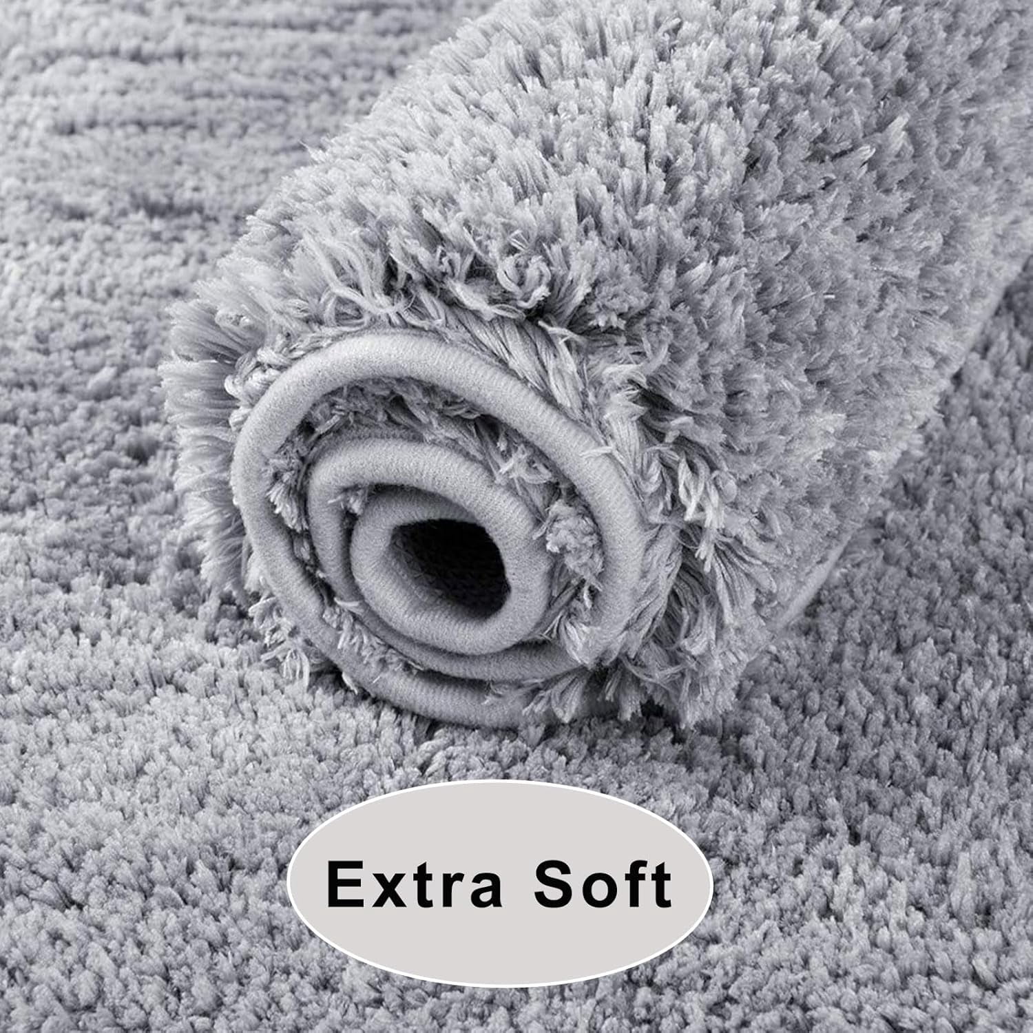 16×24 Inch Absorbent Non-Slip Bath Mat - Quick Dry Shower Rug