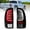 Clear Lens, variant on Winjet LED Tail Light Assembly Fit For 2005-2015 Toyota Tacoma,Full Led Taillight Replacement w/Red Sequential Turn Signal/Running/Brake/Reverse Light (Black Housing Red Lens)