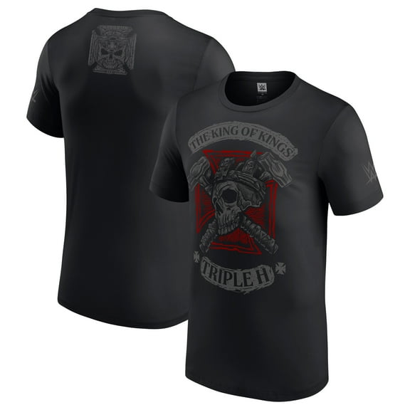 Men's Black Triple H 30 Years Cross Hammers T-Shirt