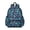 DarkBlue Cartoon Dinosaurs Palms Pattern, variant on DarkBlue Cartoon Dinosaurs Yellow Triangles Cute School Backpack with Padded Back and Adjustable Shoulder Straps 13.4"x11"x4.7"