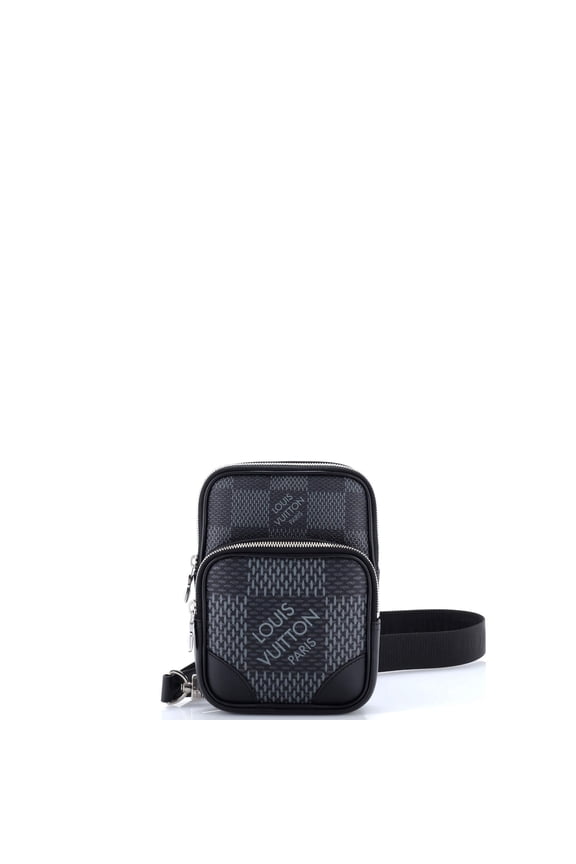 Pre-Owned Amazone Sling Bag Limited Edition Damier Graphite 3D By Rebag