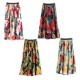 thumbnail image 4 of Sonducket High Waist Women Breathable And Fashionable Summer High Comfortable Women Pleated Print Print Summer Fresh Petite Prendas para la parte inferior del cuerpo rojo Talla única, 4 of 6