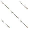 thumbnail image 1 of ZheElen Stainless Steel Cocktail Dessert Fork Appetizer Snack Cake Fruit Kitchen Forks Silver 5Set, 1 of 6