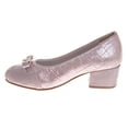 thumbnail image 4 of Badgley Mischka Girls Dress Shoes (Little Kids, Sizes 11–4), Blush, Size: 3, 4 of 8