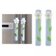 thumbnail image 3 of 2x Floral hogar cocina electrodoméstico refrigerador cubierta Azul Sunnimix cubierta de la manija del refrigerador, 3 of 8
