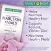 Nature's Bounty HAIR SKIN and NAILS 250 Softgels Multivitamin 5000 mcg Biotin (PACK OF 2)