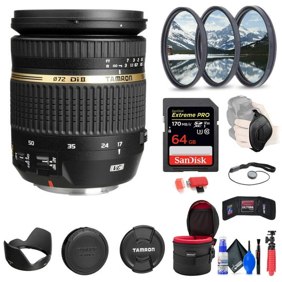 Tamron SP AF 17-50mm f/2.8 XR Di-II VC Lens for Canon EF with Accessories