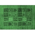 thumbnail image 1 of Ahgly Company Indoor Rectangle Abstract Emerald Green Modern Area Rugs, 4' x 6', 1 of 4