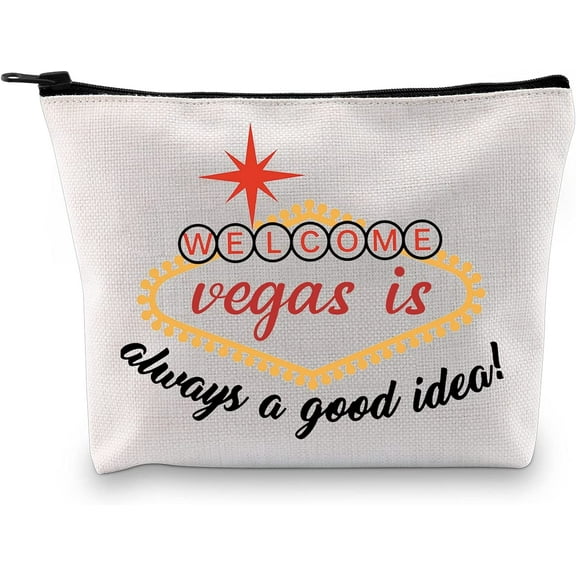 Las Vegas Is Always A Good Idea Travel Vacation Makeup Travel Bag for Women