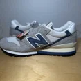 thumbnail image 4 of Men 9 - New Balance 996 Grey Blue Suede Shoes U996TE “Made In USA” New With Box, 4 of 6