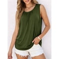 thumbnail image 2 of Women's Maternity Nursing Tank Top Ruched Breastfeeding Clothes 3-Pack, 2 of 7