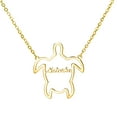 thumbnail image 1 of Name Customized Necklace Personalized Stainless Steel Name Necklace with Turtle Choker Jewelry for Wome, 1 of 5