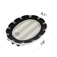 thumbnail image 2 of Sterling & Noble Home – 4x6 Picture Frame – Looped Scalloped Black Cream Oval Ceramic Photo Frame, 2 of 8