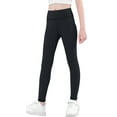 thumbnail image 4 of Girls Athletic Leggings Kids Stretchy Pants Dance Workout Running Yoga Leggings, 4 of 8