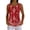 Red, variant on Voska Boho Tops for Women Trendy Print V Neck Sleeveless Tank Tops Casual Basic Tees Lightweight Shirts Summer Clothes Beige L