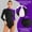Purple, variant on Raenseen Women Sparkle Rhinestone Gymnastic Leotard Ballet Dance Ice Skating Athletic Jumpsuit Purple XL