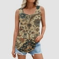 thumbnail image 2 of Gamivast Cute Tank Tops for Women Plus Size Floral Graphic Crew Neck Tunic Blouses Casual Sleeveless Loose Fit Shirts Summer Trendy Vacation Tops, 2 of 6