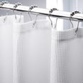 thumbnail image 1 of Cortina de ducha AmazerBath White Waffle, 90 x 180 cm, poliéster, 1 of 8