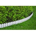 thumbnail image 2 of Evelyne Garden Border Edging: Wooden Fence Design - 8pcs Gray Yard Landscaping Fence Liner Lawn Edge Barrier - 10ft Kit of Decorative Lawn Landscape Panels Elements - GMT-10374-E08, 2 of 10