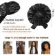 thumbnail image 3 of Satinmössa Silkesmössa för sömn Dubbelskiktad satinfodrad hårmössa med knytband Bonnets för kvinnor Naturligt lockigt hår, 3 of 4