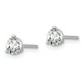 thumbnail image 2 of Auriga Fine Jewelry 14K White Gold 1/2 cttw Round Lab Grown Diamond Stud Earrings for Women (Clarity- SI, Color-G-H), 2 of 4