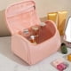 thumbnail image 5 of Large Capacity Artificial Leather Makeup Bag Portable Travel Cosmetic Bag Multifunction Storage Pouch Zipper Organizer Toiletry Bag, 5 of 5