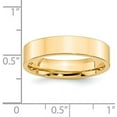 thumbnail image 5 of Avariah Diamonds Solid 14k Yellow Gold 5.2mm Standard Weight Flat Comfort Fit Wedding Band Size 8.5 - Ring Size 8.5, 5 of 8