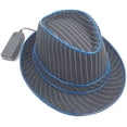 thumbnail image 3 of LINLIN LED Hat, LED Jazz Hat Flashing Fedora Hats Dancing Performance Bowler Hat Boys Girls Christmas Party Hats for Halloween Fancy Dress Party Cosplay Performance, 3 of 6