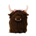 thumbnail image 2 of Gumesh Highland Cow Stuffed Animal Plush Toy - Cute Fluffy Brown Plushie - Soft Cotton Farm Animal Toys for Kids Girls Boys - Kawaii Room Decor Birthday, 2 of 8