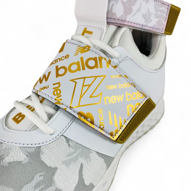 New Balance Lindor 1 TF White Gold Floral Men's Baseball Turf