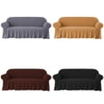 thumbnail image 3 of CAROOTU High Elastic Sofa Cover All-Protection Solid Color Non-slip Universal Fabric, 3 of 5