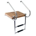 thumbnail image 4 of Pactrade Marine Platform Ladder, Stainless Steel Inboard Teak, 4 of 4