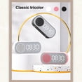 thumbnail image 4 of Cateissary Escritorio Reloj despertador digital Recargable Superficie de espejo Altavoz compatible con Bluetooth Altavoz multifuncional inalámbrico Decoración del hogar Negro Cateissary HA011281-01B, 4 of 6