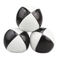thumbnail image 1 of 3x pelotas de malabarismo suaves juguetes de lanzamiento duraderos 63mm/2,48 ''entrenamiento deportivo para adultos espectáculo cesta de Pascua Blanco negro, 1 of 8