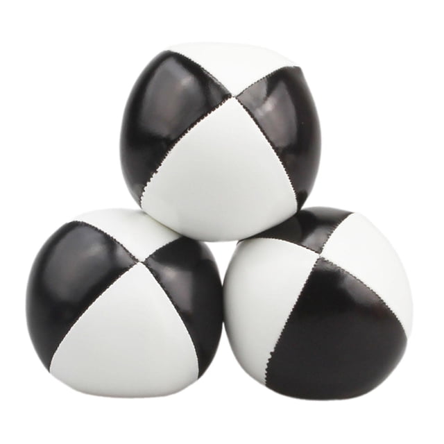 3x pelotas de malabarismo suaves juguetes de lanzamiento duraderos 63mm/2,48 ''entrenamiento deportivo para adultos espectáculo cesta de Pascua Blanco negro