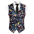 thumbnail image 4 of Uorisanigo Christmas Light Mens Vest Size 3XL V Neck Men's Suit Vest Casual Lightweight with Pockets Waistcoat Casual Vests Stylish for Prom, 4 of 7