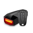 thumbnail image 1 of Alarma de bicicleta antirrobo inteligente, luz trasera de bicicleta recargable, bocina eléctrica de advertencia, buscador de bicicletas con control remoto, acceso eléctrico impermeable para bicicleta, 1 of 5
