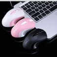 thumbnail image 2 of Q2 Ergonomic 3 Keys 1600DPI 2.4GHz Wireless Mouse Office Mice for PC Laptop Pink, 2 of 8