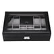 thumbnail image 1 of Caja organizadora multifuncional para guardar relojes, anillos y joyas, con 8 ranuras y 2 rejillas., 1 of 14