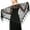 Black, variant on Triangle Lace Shawls and Wraps for Evening Dresses with Tassels for Evening Party Mesh Wedding Shawls