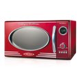 thumbnail image 1 of Nostalgia RMO4RR Retro 0.9 Cubic Foot 800 Watt Countertop Microwave Oven, Red, 1 of 7