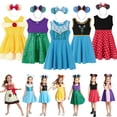thumbnail image 2 of Kids Summer Casual Dress Disney Frozen Princess Elsa Anna Girls Clothes Vestido Rapunzel Snow White Moana Brithday Party Costume3T Gao Jinjia LED, 2 of 2