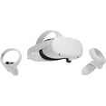 thumbnail image 2 of 2021 Oculus Quest 2 All-In-One VR Headset, Touch Controllers, 128GB SSD, 1832x1920 up to 90 Hz Refresh Rate LCD, 3D Audio, Mytrix Head Strap, Carrying Case, Earphone, Silicone Face Cover, 2 of 9