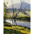 thumbnail image 2 of Gercken, Graham 15x18 White Modern Wood Framed Museum Art Print Titled - Fish River Reflections, 2 of 4