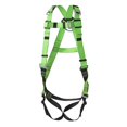 thumbnail image 2 of Peakworks Fall Protection Full Body Safety Harness, 5-Point Adjustment with Fall Indicator, Back & Shoulder D-Rings, Pass Thru Leg Buckles, Hi Vis Green/Black, Universal Fit, V8002030, 2 of 5