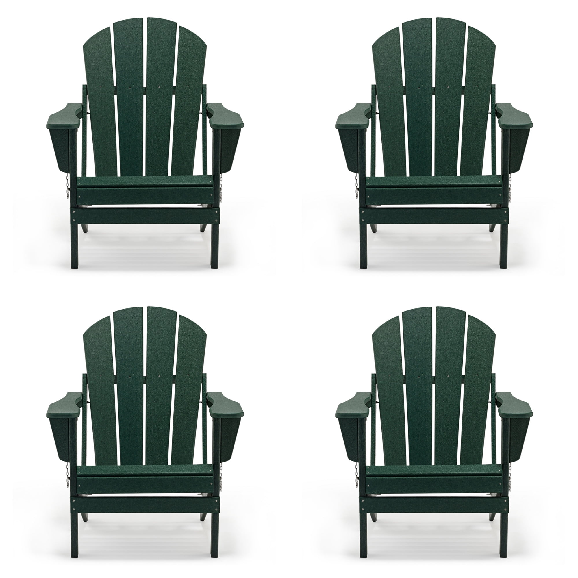 WestinTrends Folding Plastic Adirondack Chair for Outdoor Patio UV