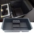 thumbnail image 1 of Center Console Organizer Compatible with Toyota, Insert ABS Black Materials Tray, Armrest Box Secondary Storage for GMC, 1 of 7