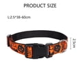 thumbnail image 2 of Collar de nailon para perro, diseño de calabaza, bruja, murciélago, gato, perro, Collar ajustable suave para cachorro, Halloween, Acción de Gracias, 2 of 5